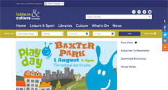 Desktop Screenshot of leisureandculturedundee.com